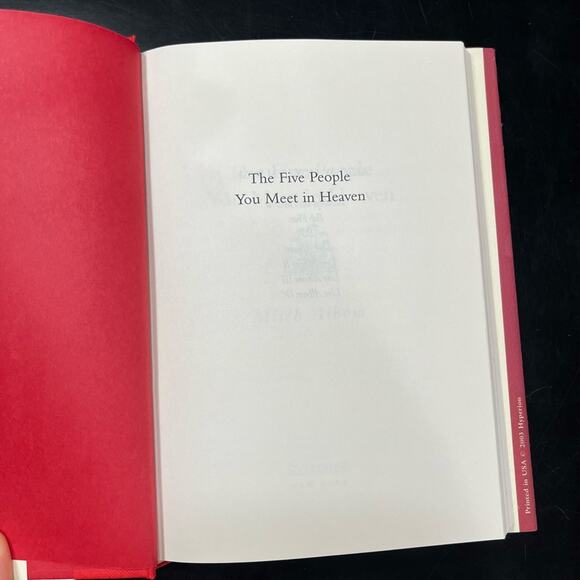 NEW The Five People You Meet In Heaven Hardcover Fiction Book by Mitch Albom - Picture 6 of 16